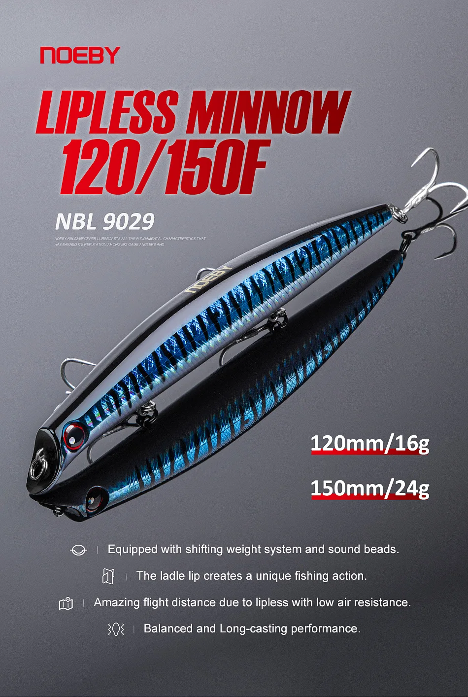 Leurre Flottant Noeby Minnow 15cm 24g - Pêche En Mer - Violet/rosé Gris