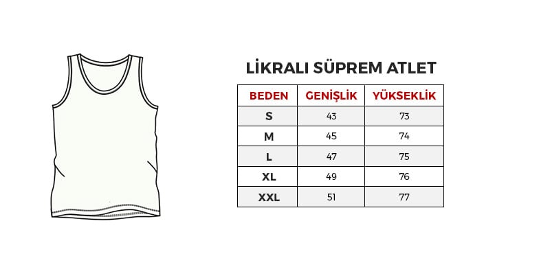 Erkek Likralı Süprem Atlet