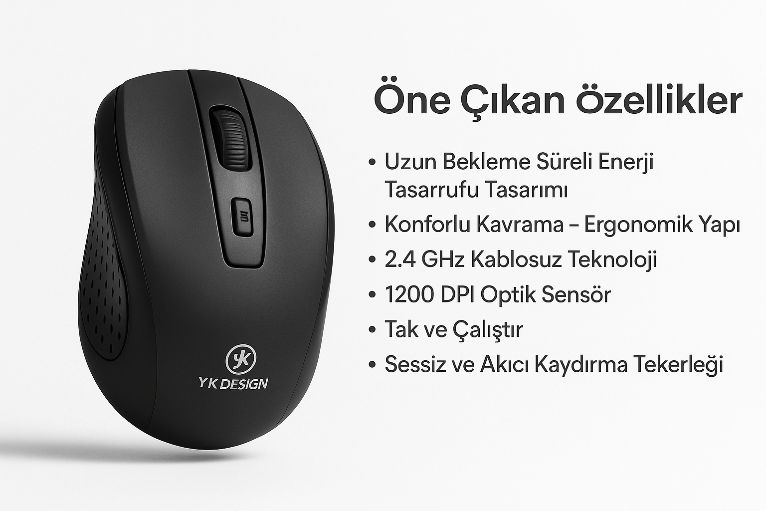 YK Design YK-236 kablosuz mouse hero ürün görseli