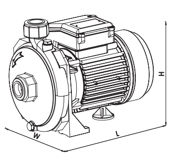 smt220 santrifüj pompa boyut