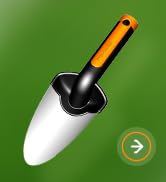 Fiskars, çiçek kepçesi, bitki kepçesi, el aletleri, kürek, bahçe aletleri