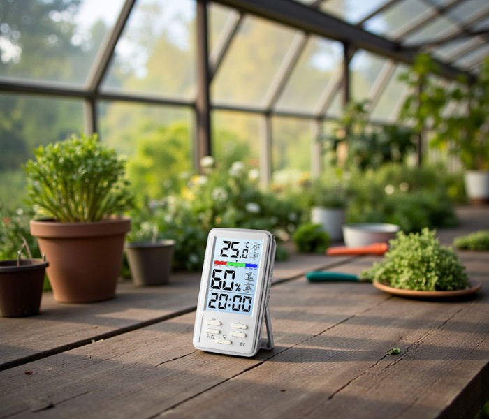 Sıcaklık ve nem ölçer cihazının serada kullanımı