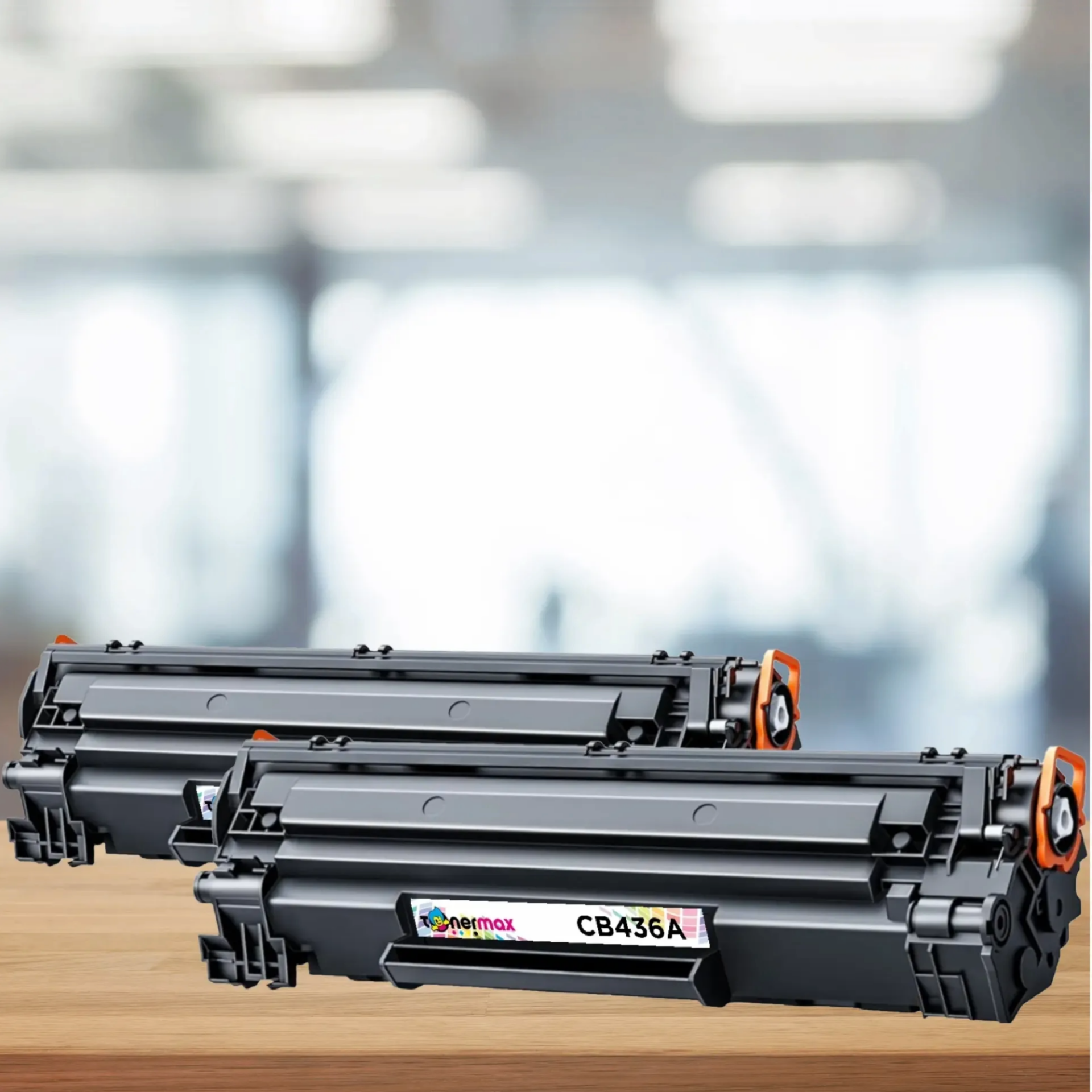 tonermax® cb436a muadil toner — ikili paket