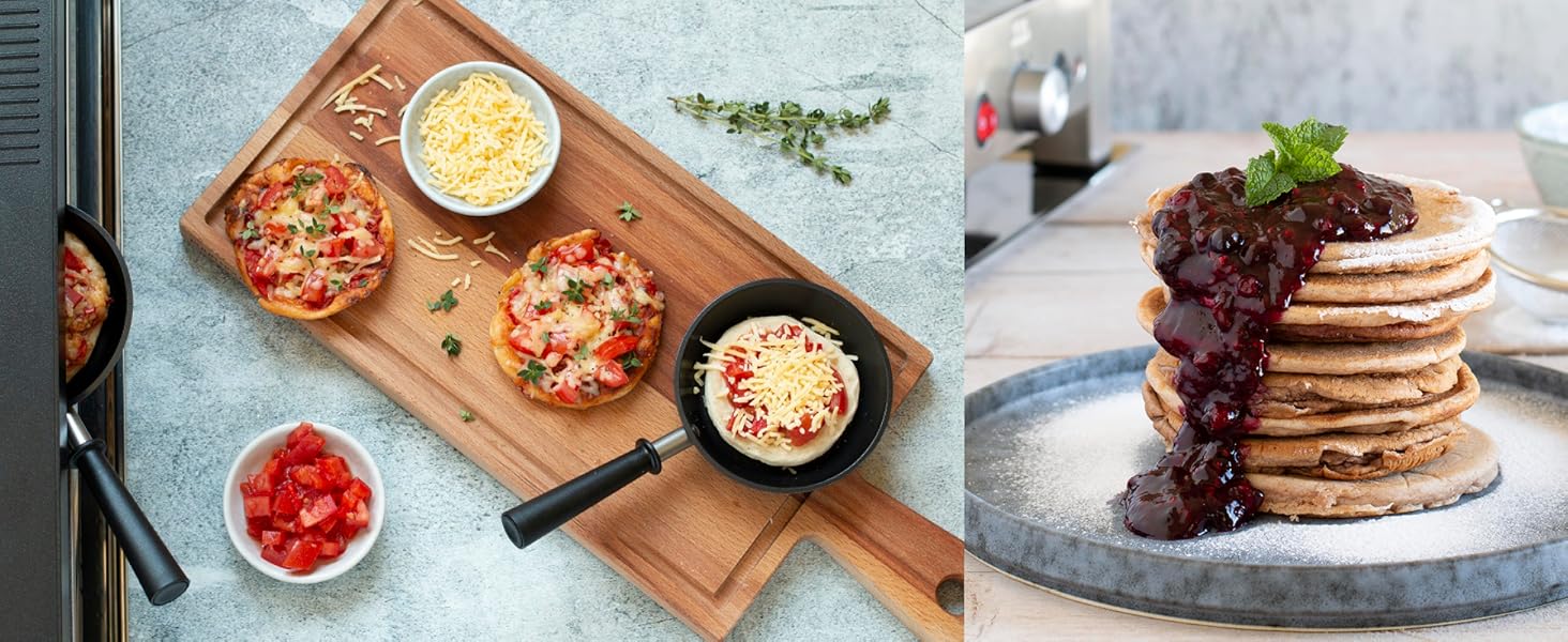 Raclette 8 kişi RacletteTable ızgara Wok Pizza Izgara Crêped Elektrikli ızgara