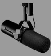 Shure SM7dB dinamik ses ve vokal mikrofonu, radyo için entegre ön amplifikatörlü