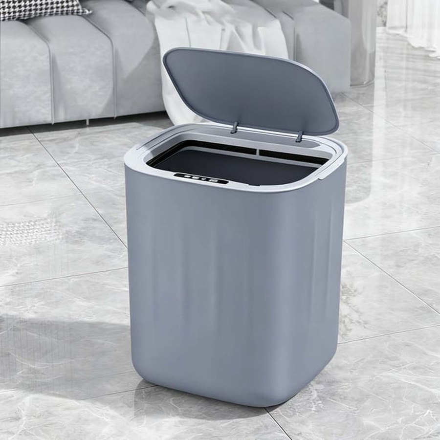Greentech Sensörlü Akıllı Çöp Kovası 28 L, Gri (GT-SC07-T)