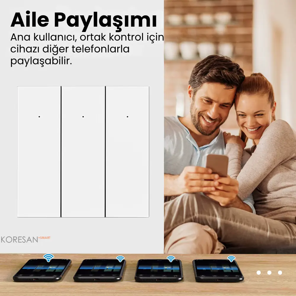 Tuya Zigbee Akıllı Duvar Anahtarı Siyah 1/2/3 Tuşlu Nötrlü ve Nötrsüz aile paylaşımı