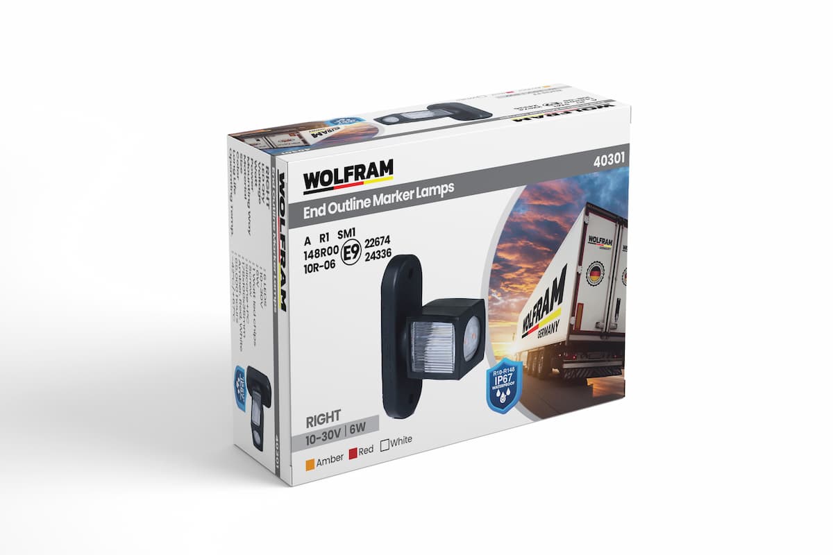 Dorse Boynuz Lamba Kısa Desenli Sağ E Belgeli Led Dorse İz Lambası