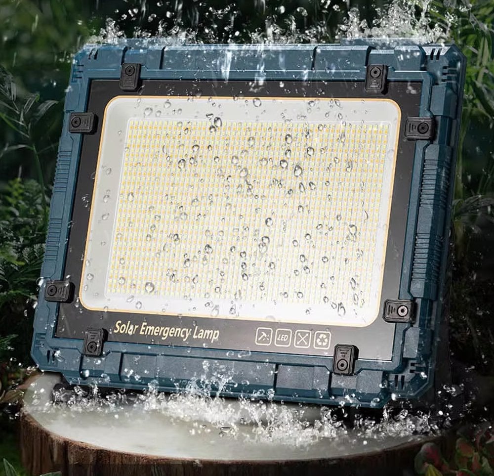 Powermaster W8109-1 Kamp Tipi 200 Watt Ledli Solar Aydınlatma / Acil Durum Lambası