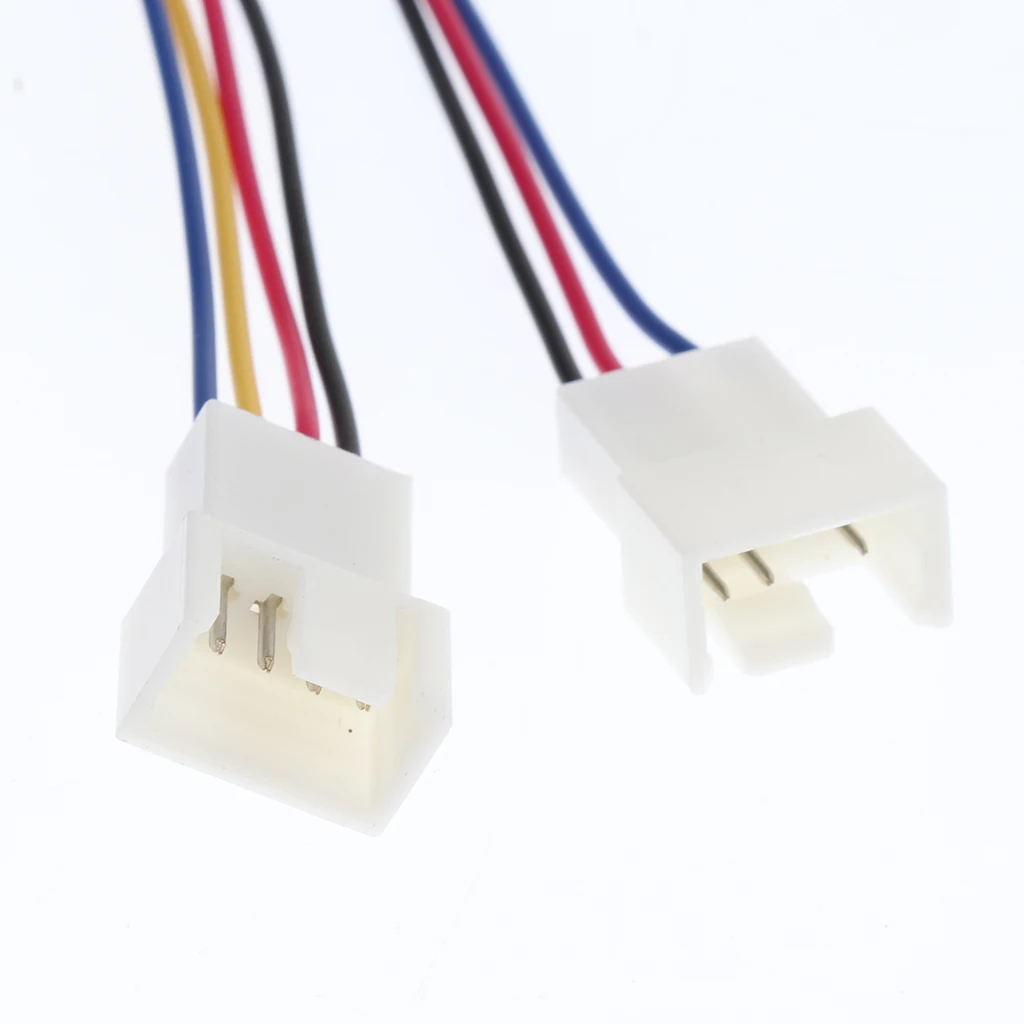 Case Fan Splitter Cable, 3/4Pin Extension Cords Power Converter Adapters (Pack of 1)