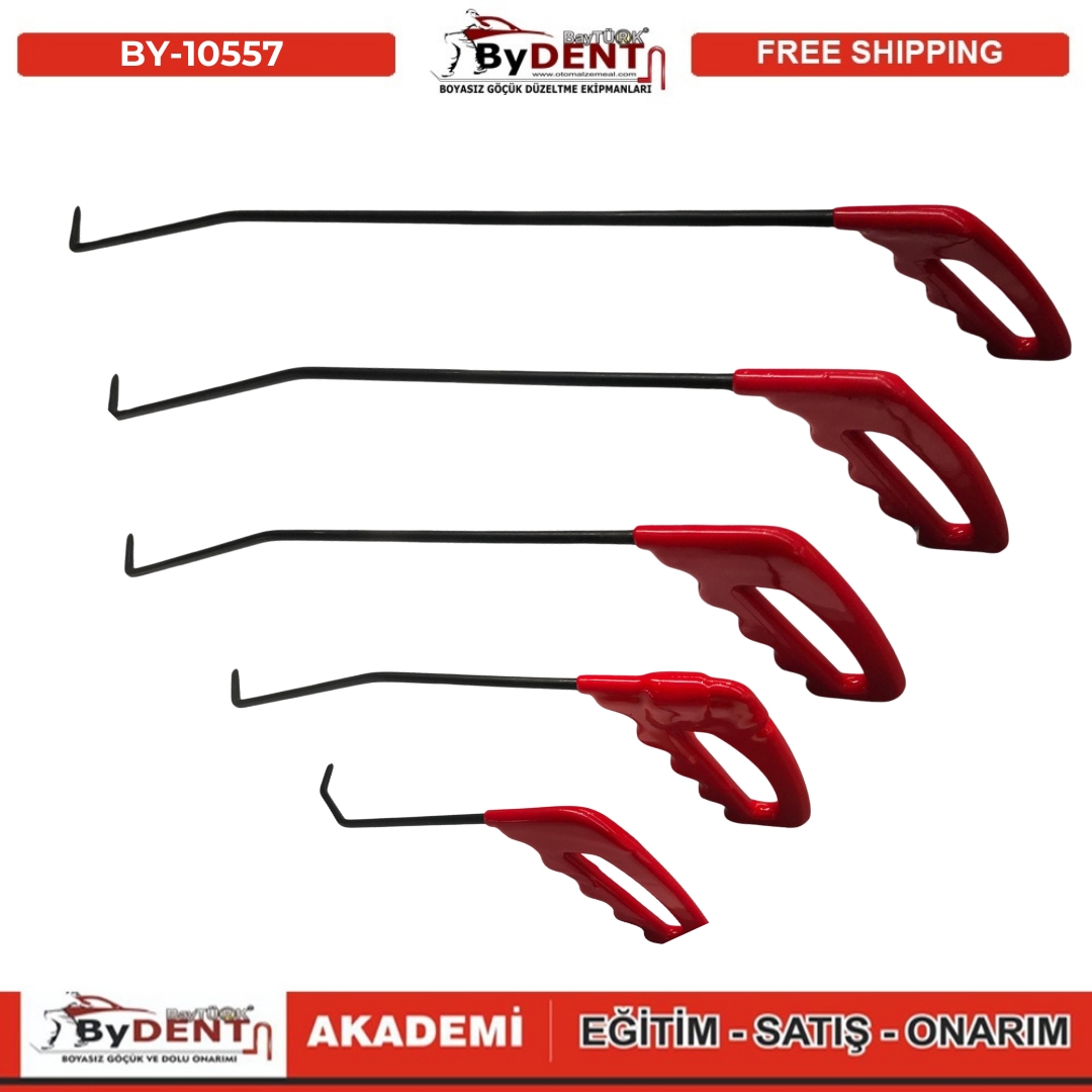 pdr, tools, göçük, düzeltme, kuşak arası, boyasız göçük, boyasız göçük düzeltme, pdr tools, otomalzemeal, bydent, göçük düzeltme ekipmanı,