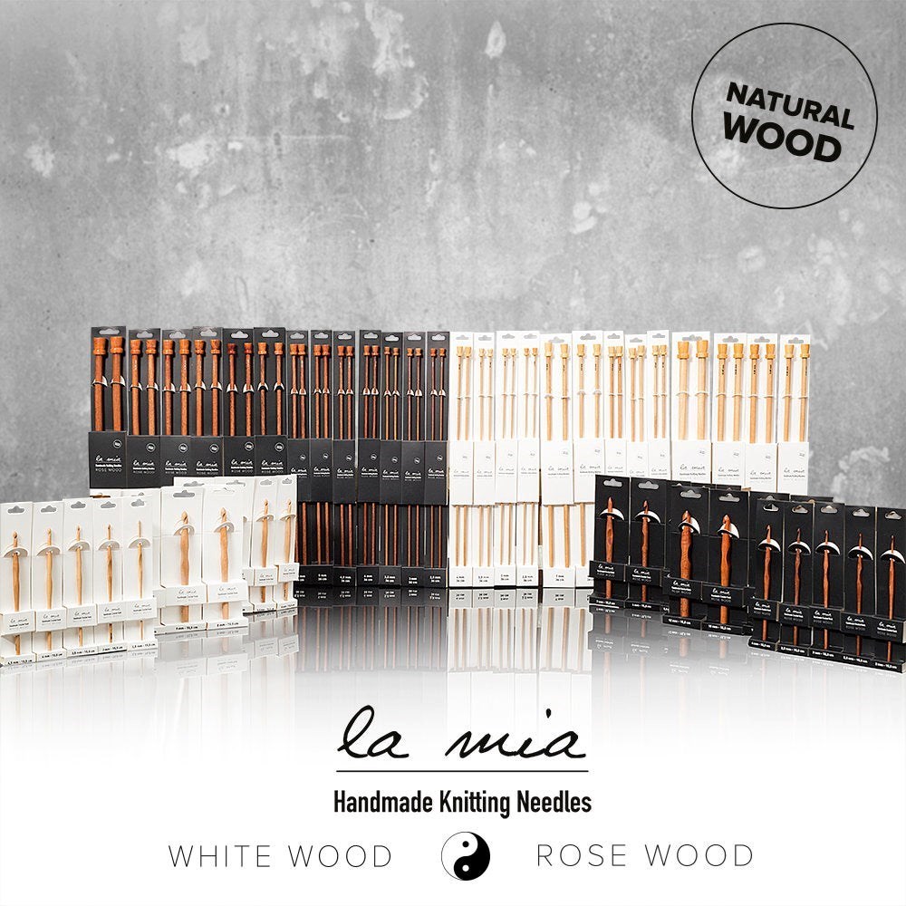 ANKAVERSE® La Mia Whitewood 6 mm 15.5 cm Ahşap Yün Tığ detay