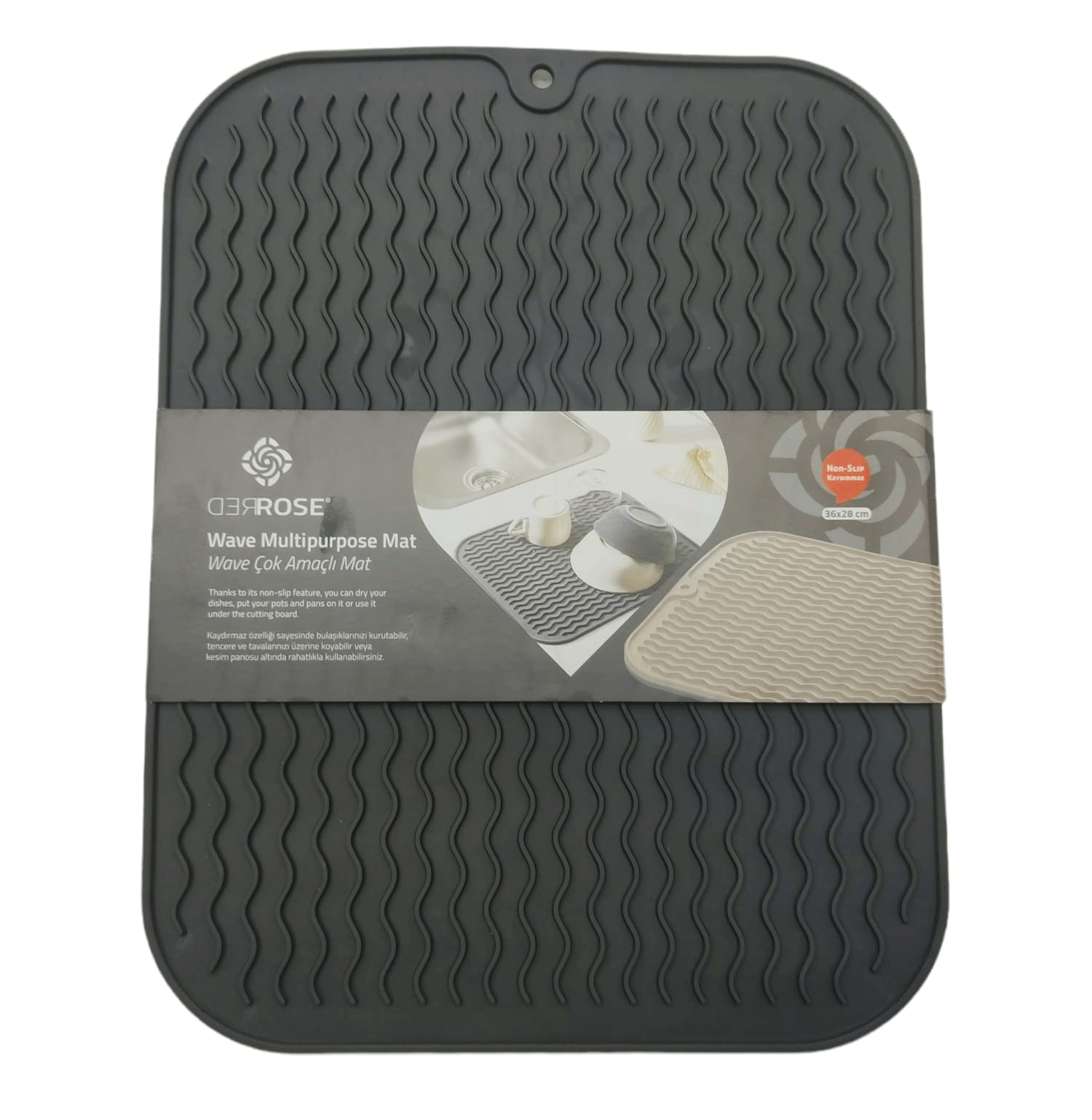 ANKAVERSE Çok Amaçlı Mutfak Mat Kaydırmaz 36X28CM