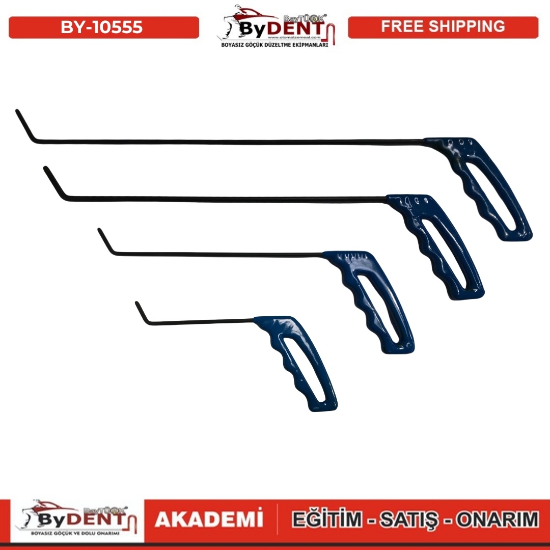 pdr, tools, göçük, düzeltme, kuşak arası, boyasız göçük, boyasız göçük düzeltme, pdr tools, otomalzemeal, bydent, göçük düzeltme ekipmanı,