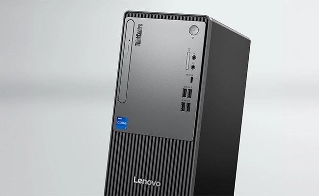 Lenovo ThinkCentre Neo 50t Gen 5 (Intel) Tower, tüketici sonrası içerik kullanılarak yarın için tasarlandı.