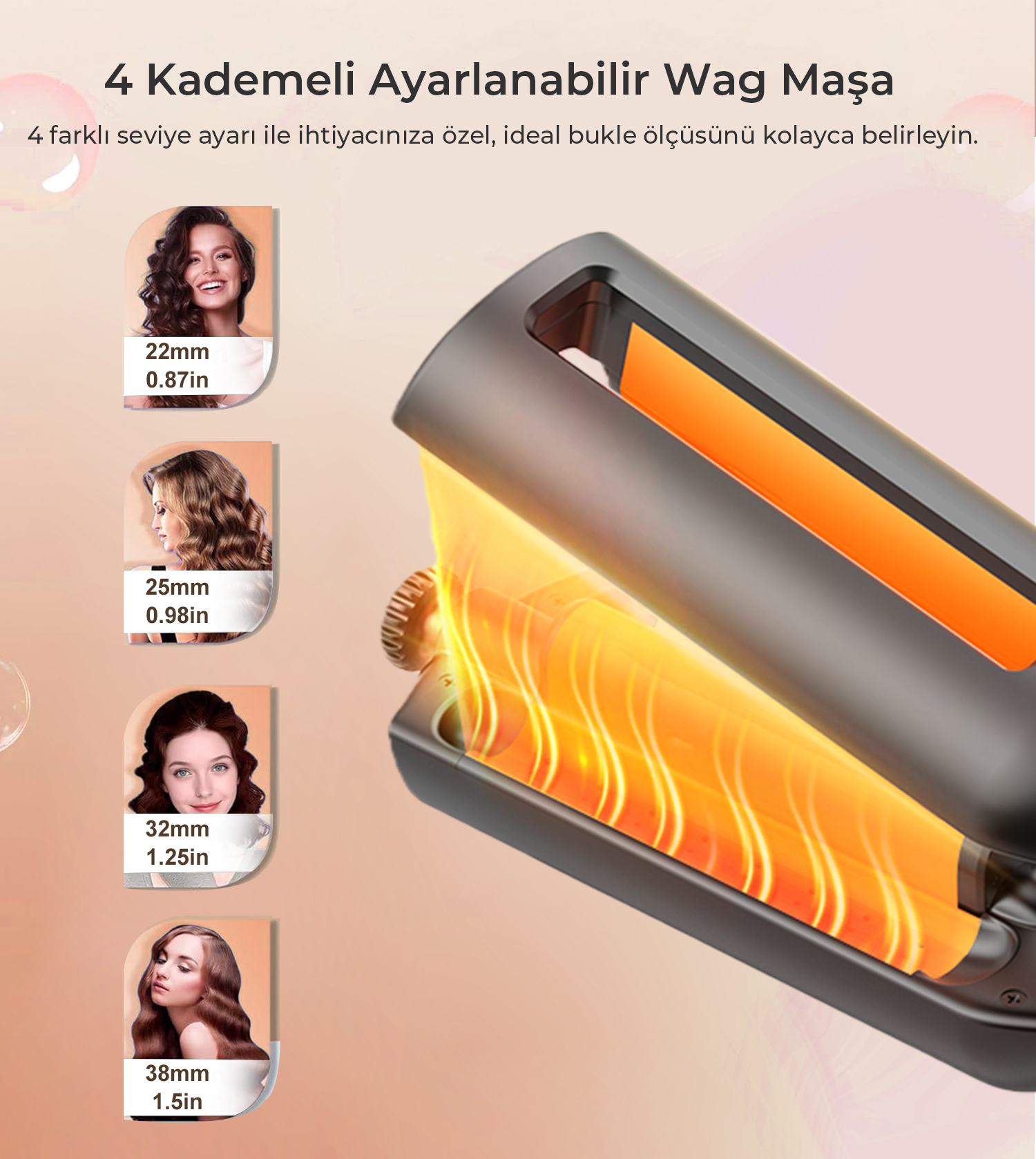 Icotech HS15 Siyah 4 Kademeli Su Dalgası Wag Maşa Fiyatı
