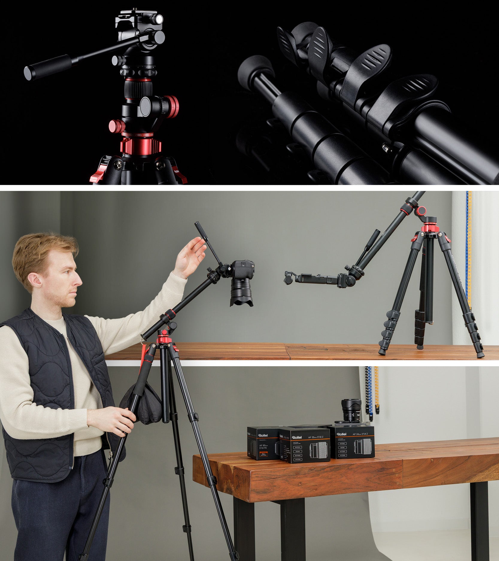 rollei xl video tripod
