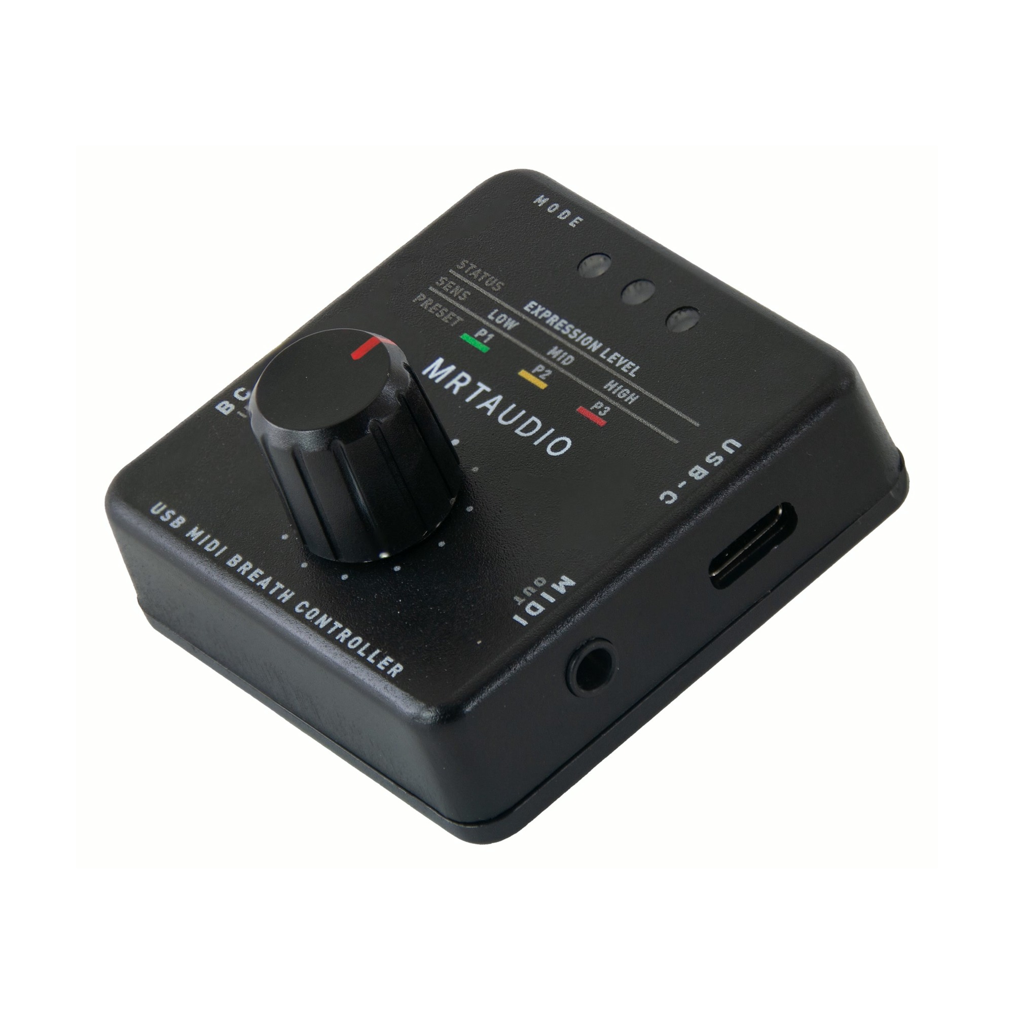 MRTAUDIO Standard kontrol ünitesi, MODE kontrolü, P1 P2 P3 göstergeleri ve döner enkoder