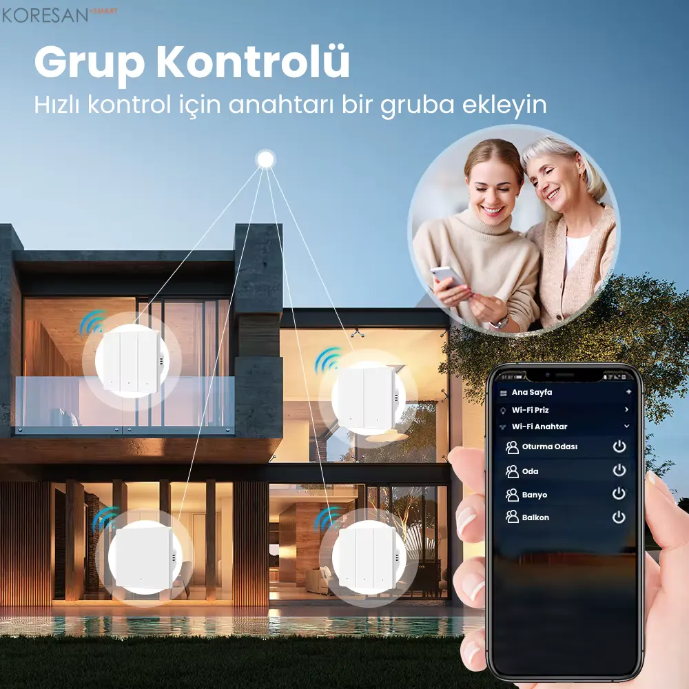 Tuya Zigbee Akıllı Duvar Anahtarı Siyah 1/2/3 Tuşlu Nötrlü ve Nötrsüz grup kontrolü