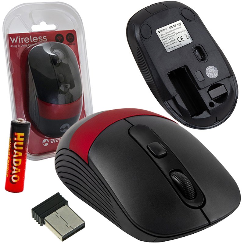>Everest SM-18 Usb 2.4Ghz Optik Kablosuz Mouse