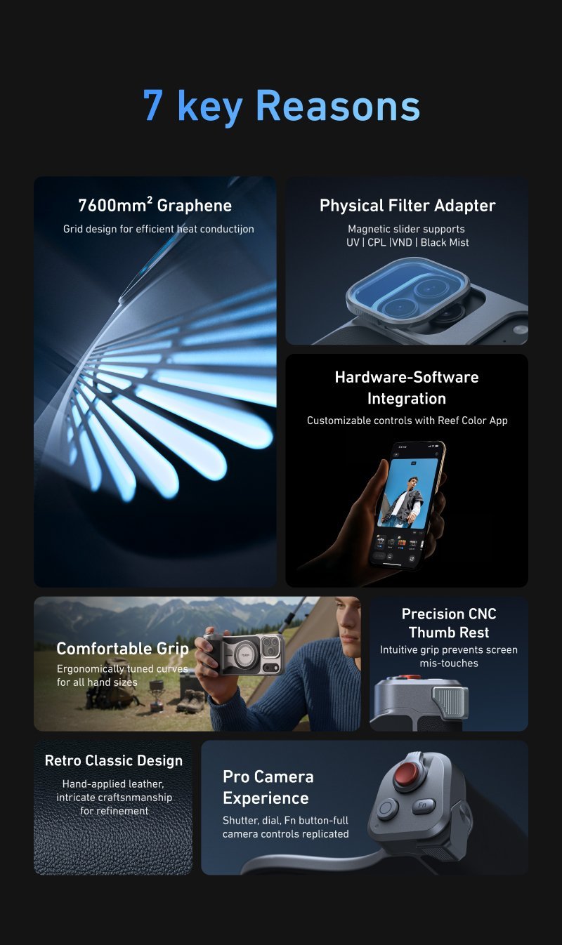 TELESIN Master Grip iPhone 17 Pro