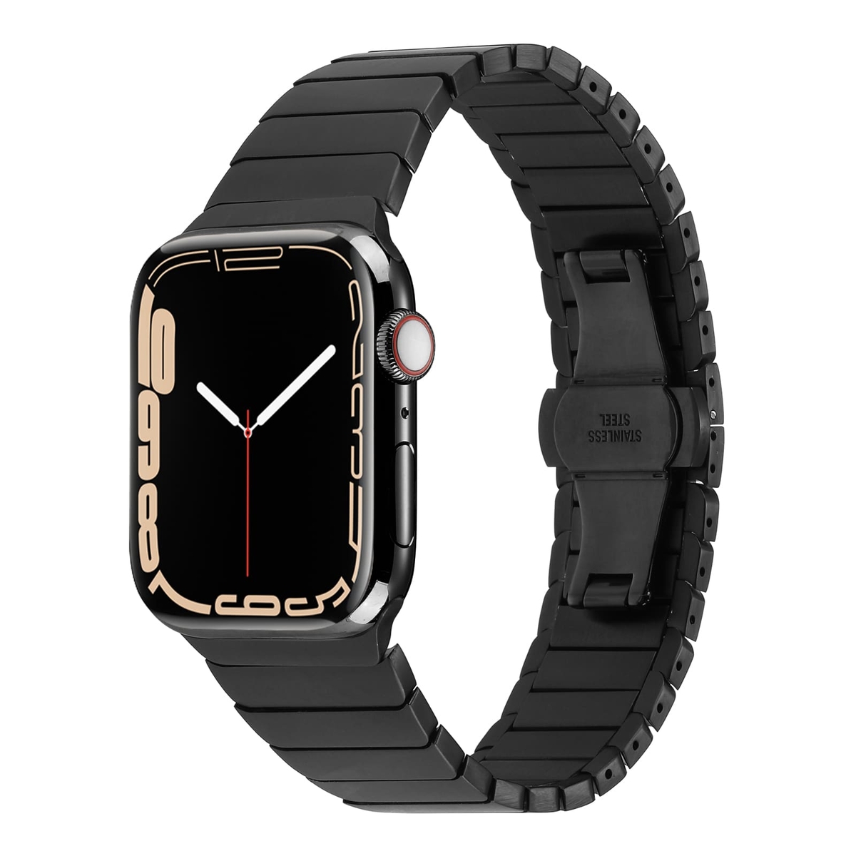 ​​​Apple Watch 7 41mm Kordon KRD-79 Metal Strap Kayış - 18