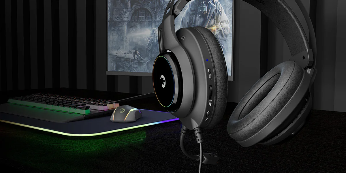 GamePower Kugon Siyah 7.1 Surround Rainbow Gaming Kulaklık