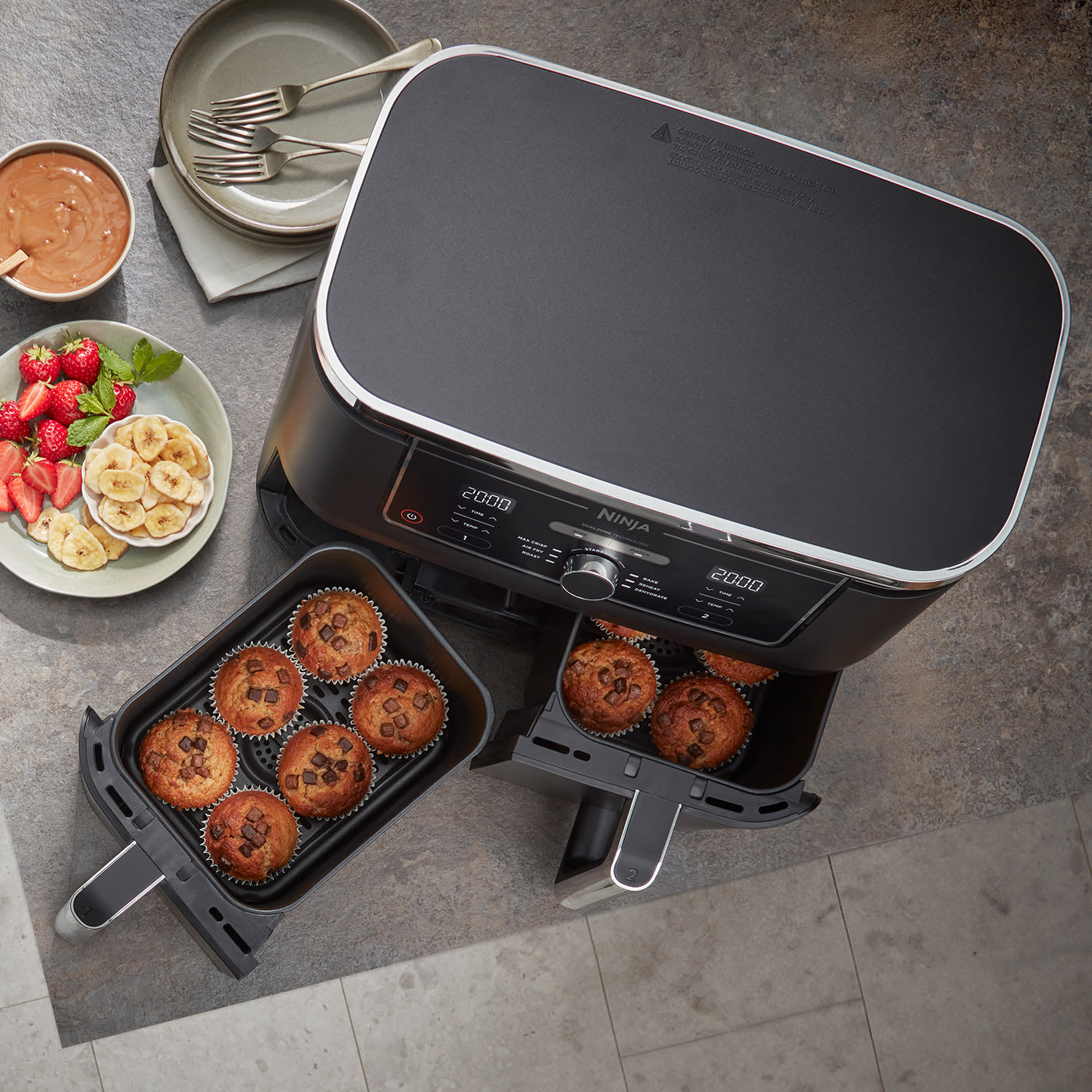 İki bağımsız pişirme bölgesi