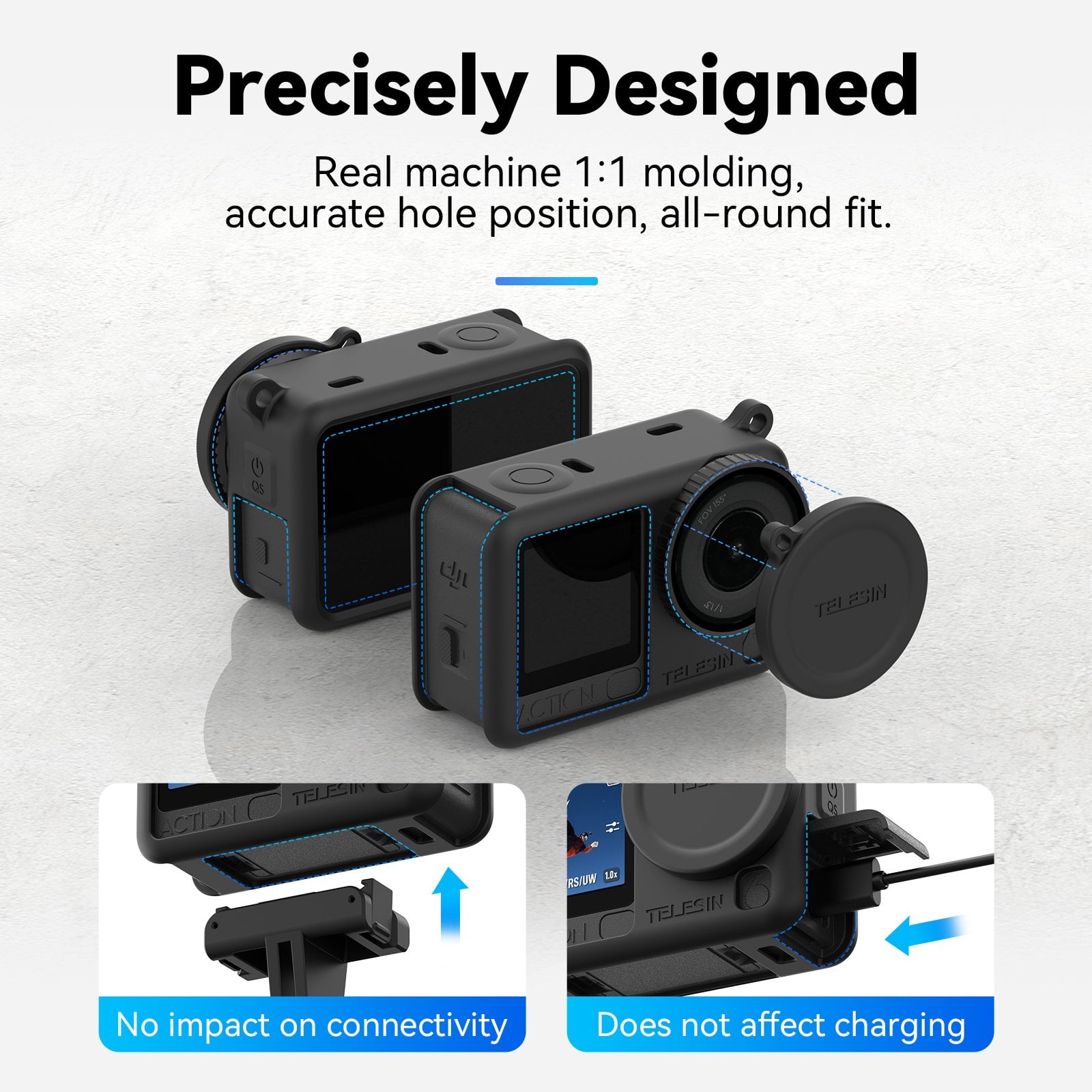 Osmo Action 6 için Silikon Koruyucu Kılıf 