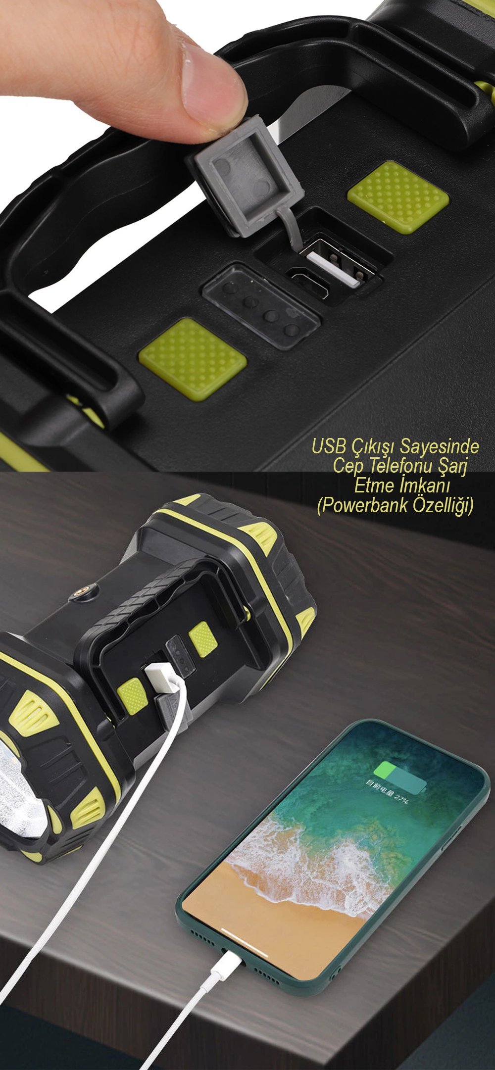 Powermaster Çok Fonksiyonlu Taşınabilir Işıldak HC-262