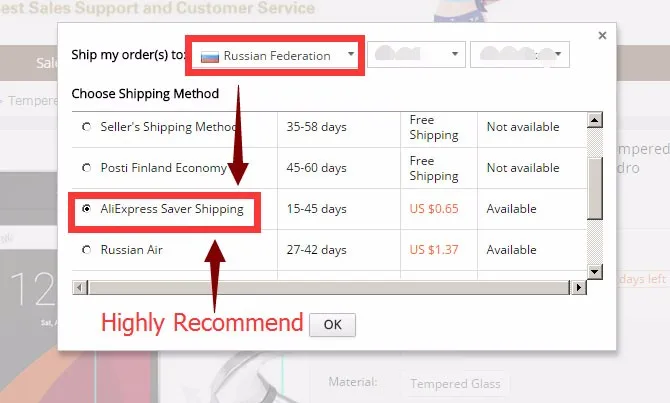 aliexpress saver shipping