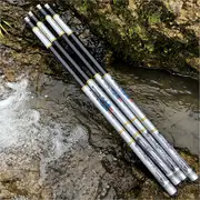 Ultra Hafif Karbon Fiber Teleskopik Balıkçılık Çubuğu - Ayarlanabilir Uzunluk 114.71 ile 283.46, Taşınabilir Dayanıklı Tatlı Su, Gölet Balıkçılığı İçin 2
