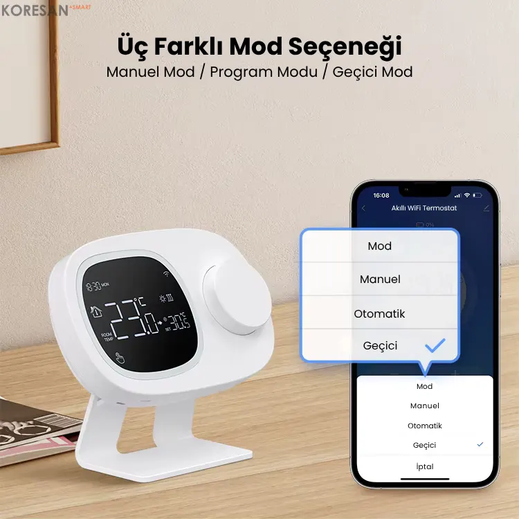 Tuya Wifi Kablosuz Kombi Termostatı