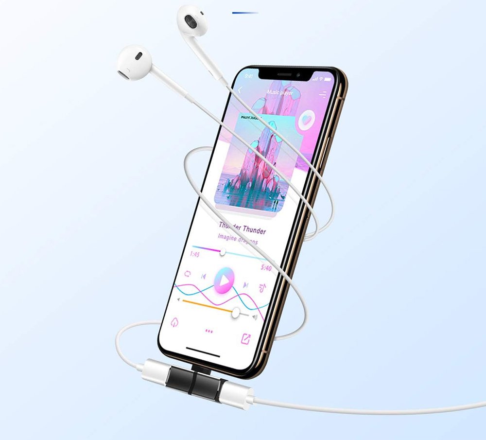 Powermaster iPhone Lightning Şarj Kulaklık Çevirici Adaptör Jack 