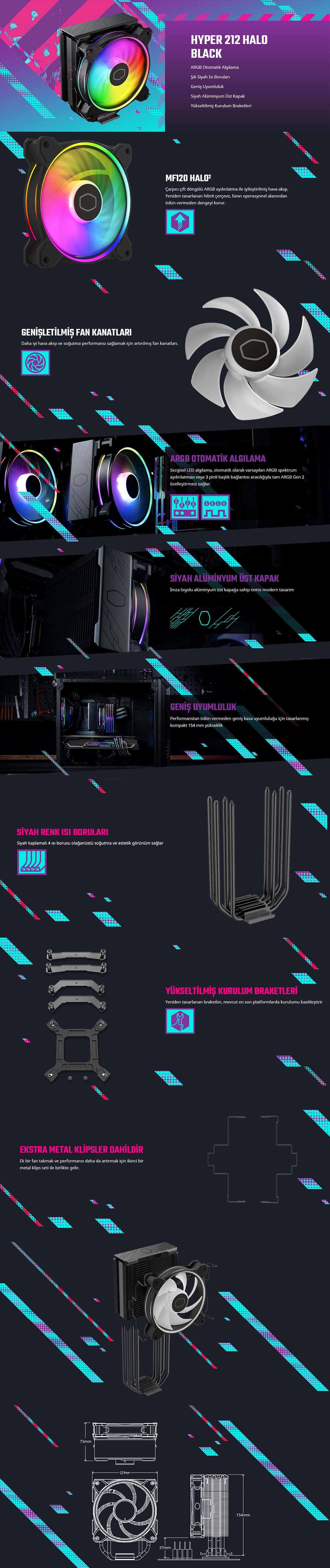 Cooler Master Hyper 212 Halo Black 120 mm
