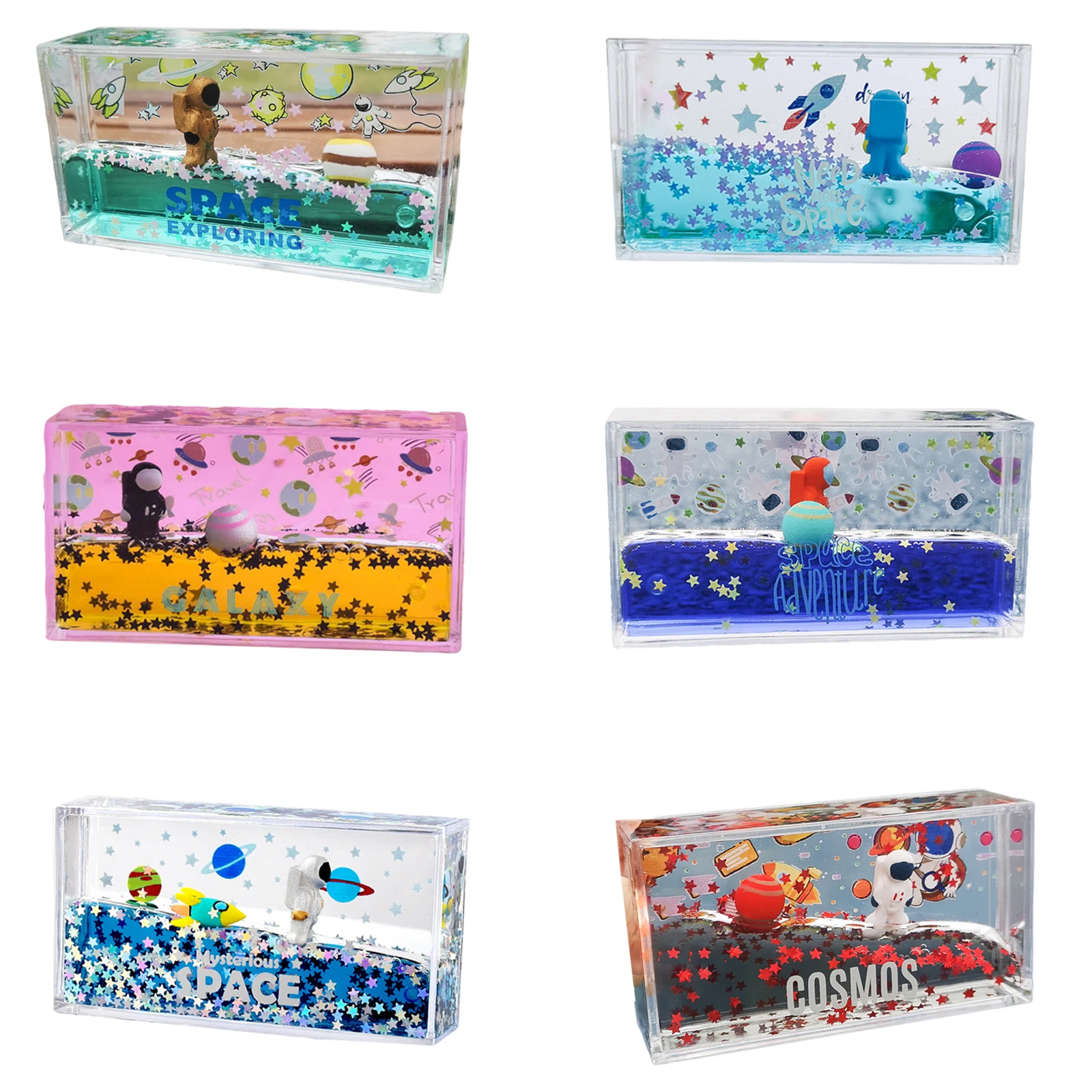 Fashion Space Astronaut Rectangle Liquid Study Room Decor Decompression