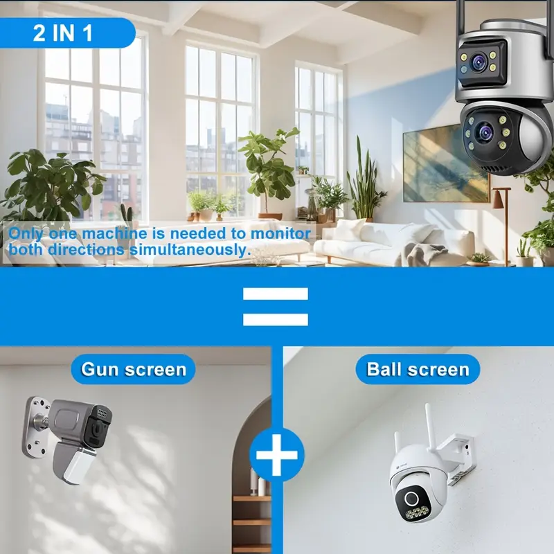 1 wifi güvenlik kamerası, çift 2.4ghz, ̇ algılama, renkli gece görüşü, i̇ki yönlü ses, uyarısı, p6 uygulaması ile uyumlu, bulut ve sd kart depolama, type c tak, i̇ç/dış kullanımı, 110v/220v, pil gerektirmez ayrıntılar 2
