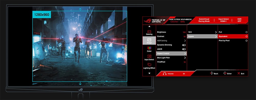 ASUS ROG Strix ACE XG248QSG Gaming Monitör H11