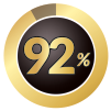 % 90