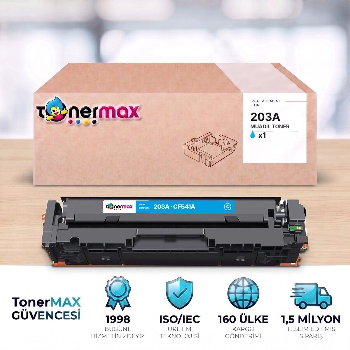 CF541A Mavi Muadil Toner