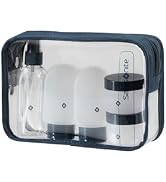 Samsonite TA Revolution - El bagajı için seyahat şişesi seti, 3 x 60 ml silikon şişe ve 2 x 30 ml...