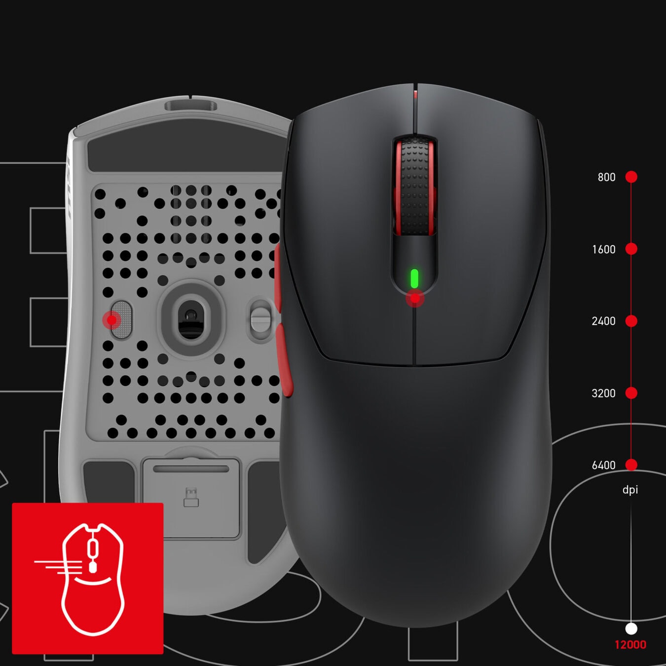 MSI FORGE GM340 WIRELESS Violet PixArt 3311 Sensör RGB Kablosuz Gaming Mouse h6