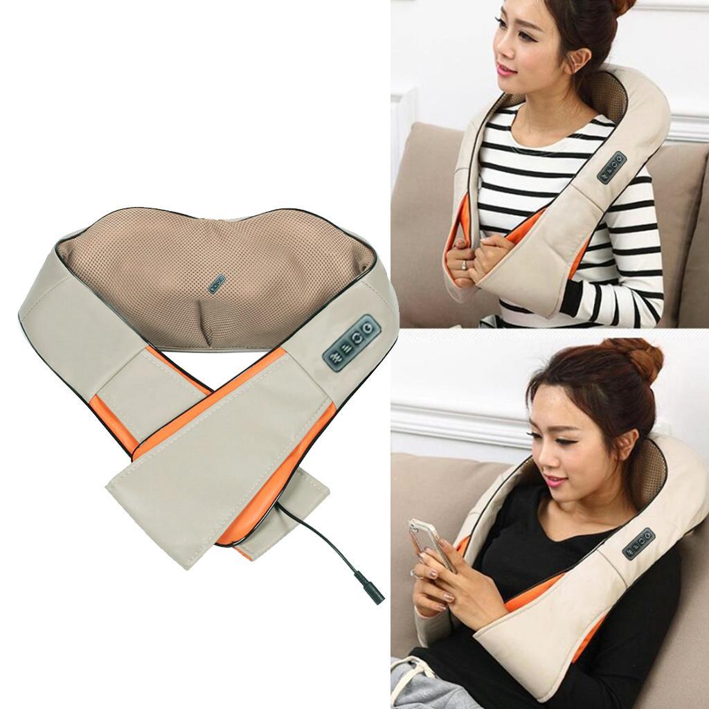 U Shape Electric Shiatsu Back Neck Shoulder Body Massager Multifunctional Infrared Kneading Therapy Shoulder Massage EU Plug