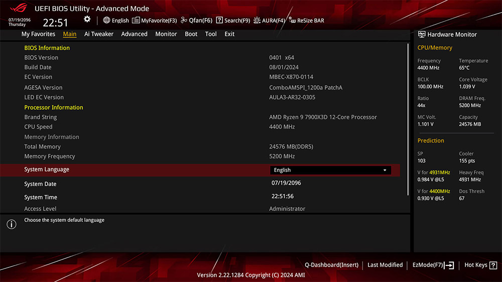 ROG STRIX X870E-H GAMING WIFI7