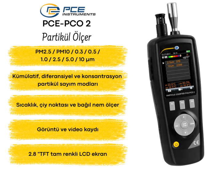 pce partikül ölçer