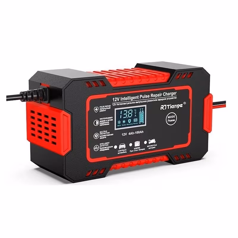 12v 6a akıllı akü şarj cihazı & bakım ünitesi - lcd ekranlı, darbe onarımı, çoklu koruma, 110-240v ac, arabalar, kamyonlar, motosikletler, deniz araçları ve kurşun asit aküler (agm/gel/ ) için, verimli şarj cihazı, güvenilir akü şarj ünitesi Ürün detayları 1