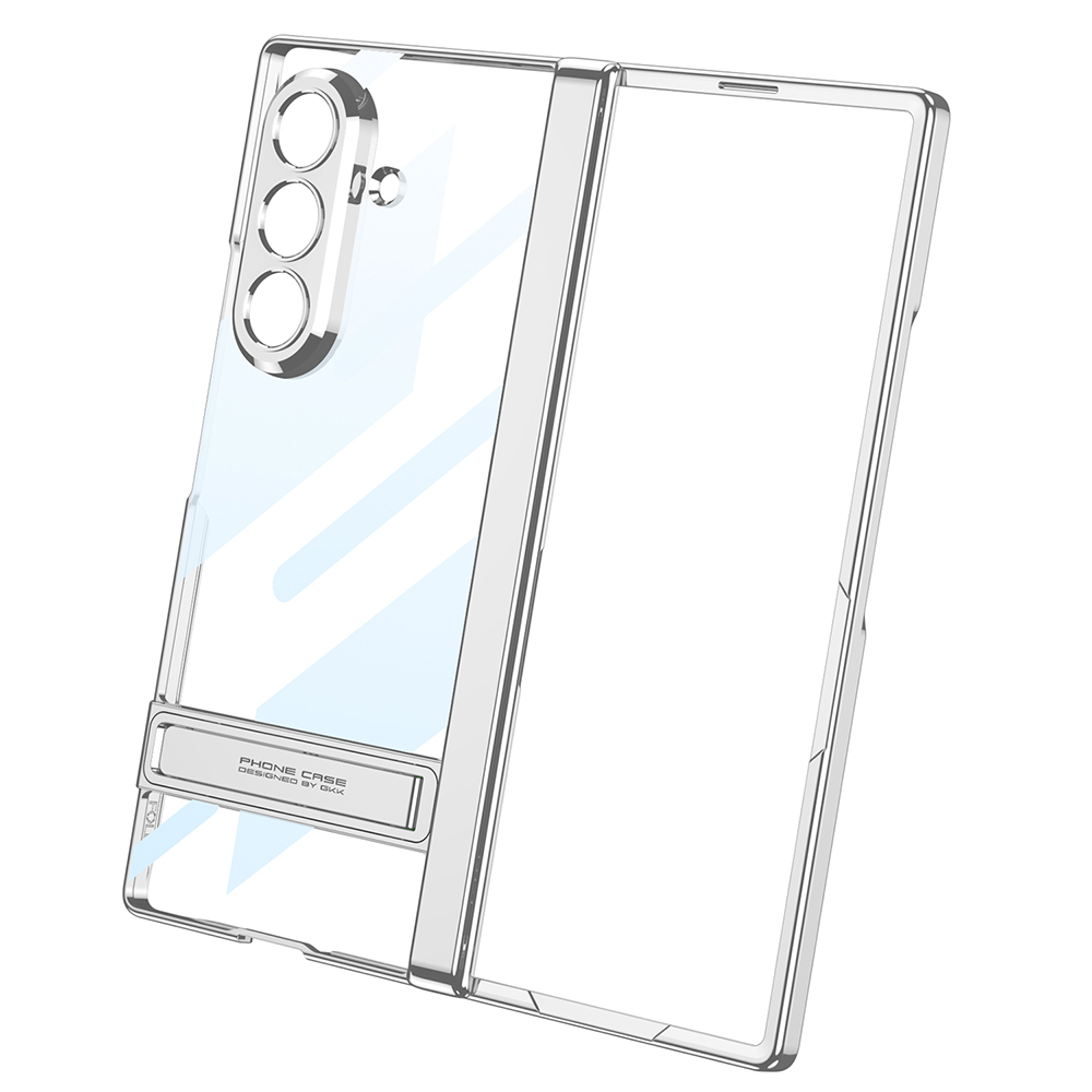 Galaxy Z Fold 7 Kılıf Kamera Korumalı Şeffaf Tasarımlı Zore Lego Standlı Kapak - 14