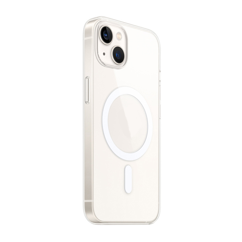 Apple iPhone 15 Plus Kılıf Zore M-safe Şarj Özellikli Şeffaf Tek Kamera Çerçeveli Porto Kapak - 1