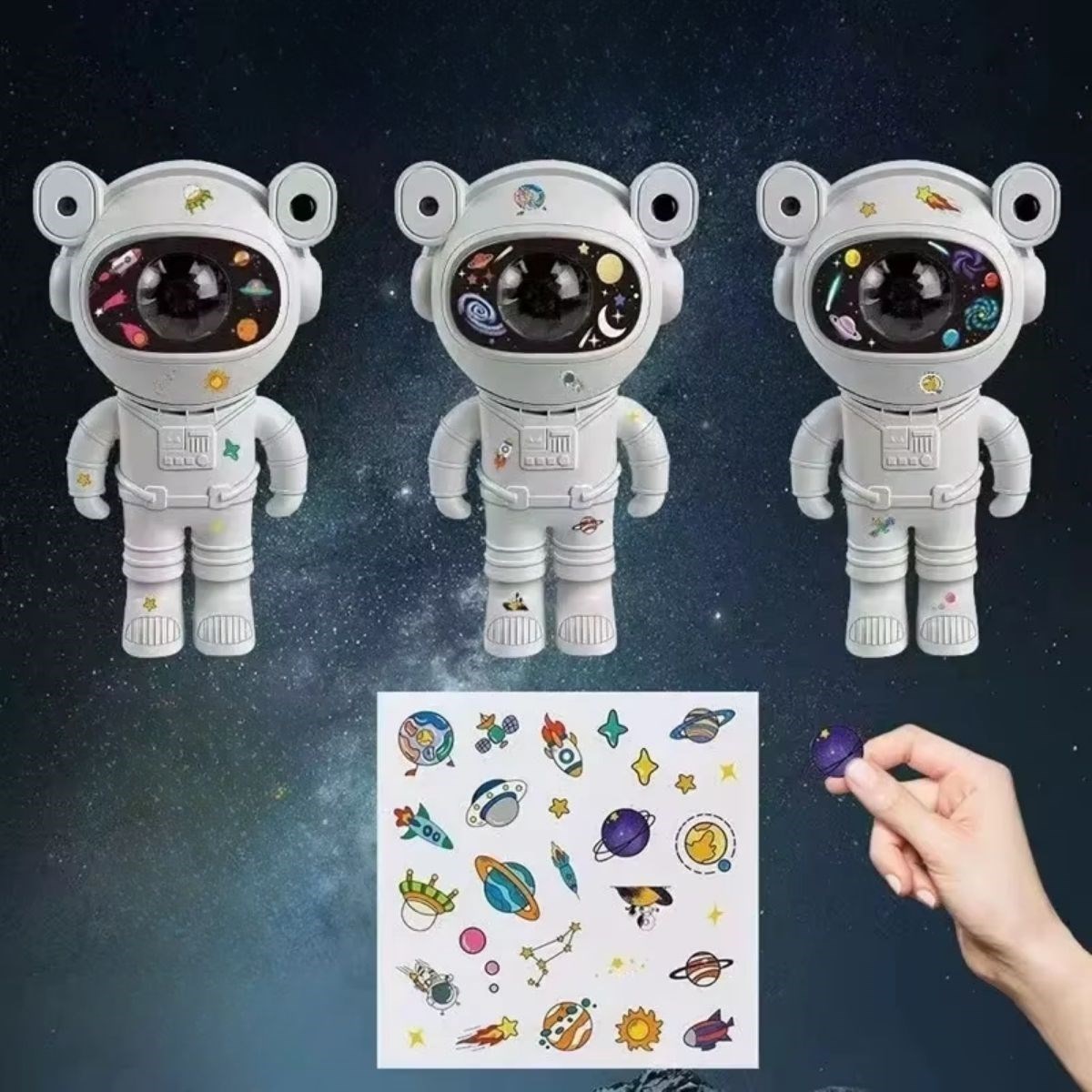 Astronot model gece lambası - yan görünüş