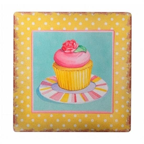 Cup Cake Muffin Motifli Duvar Panosu